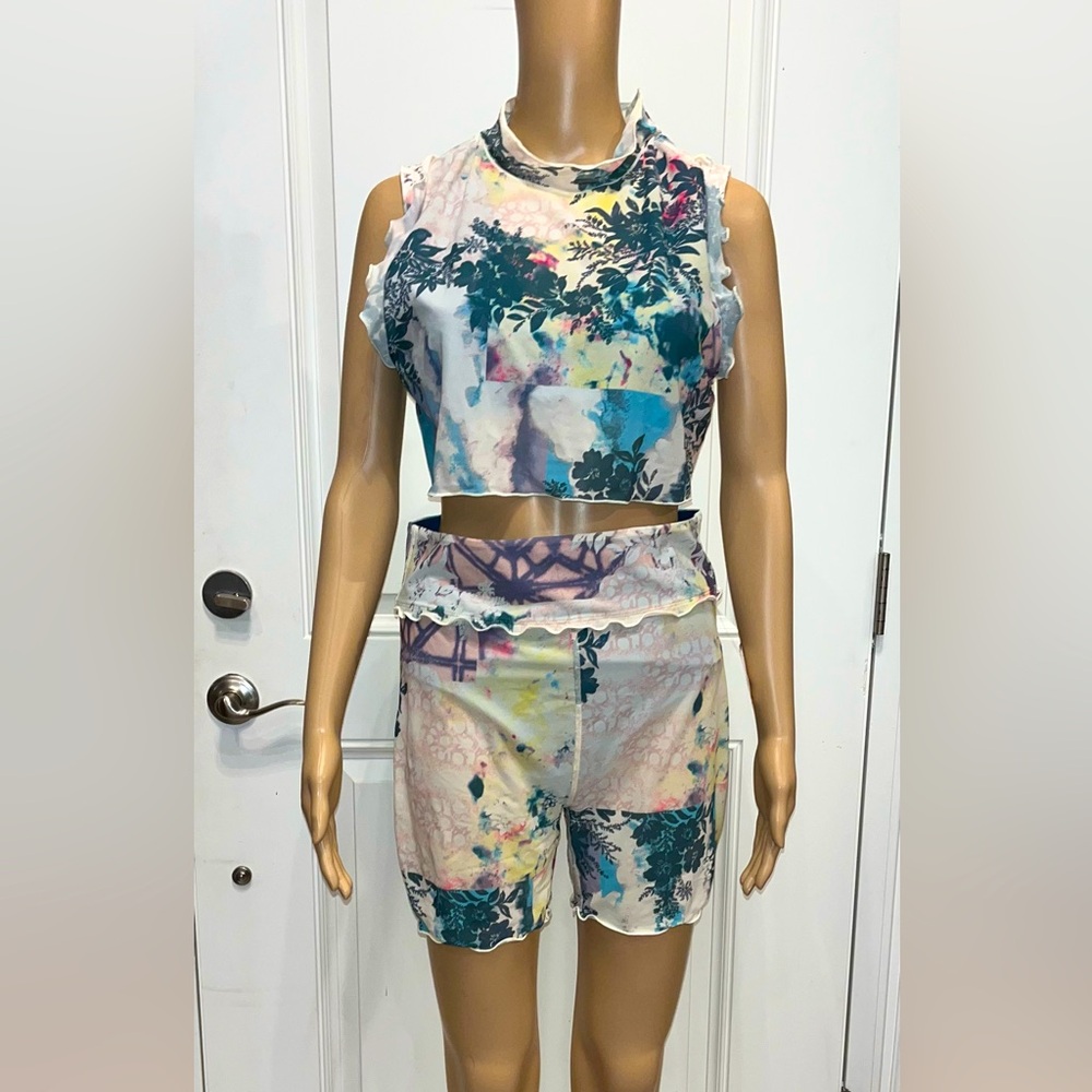 Freepeople Sleeveless Mesh Short Outfit